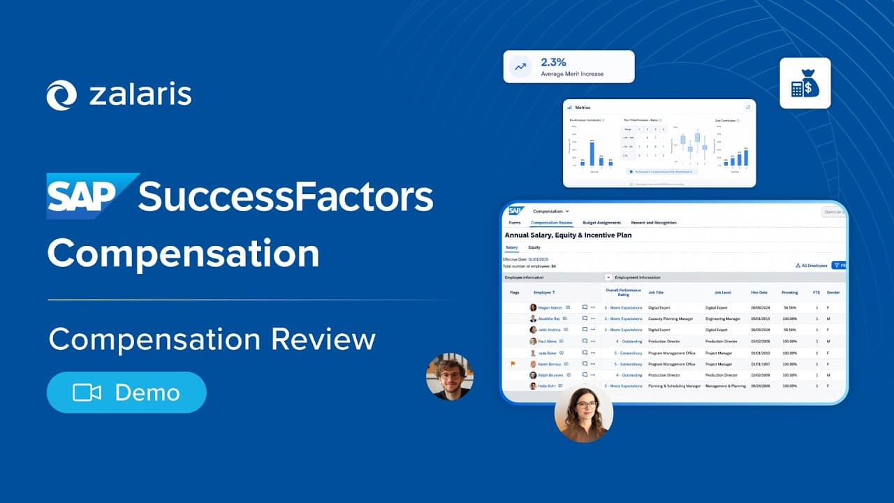 SAP SuccessFactors Compensation Review Demo: Automate Merit Increases