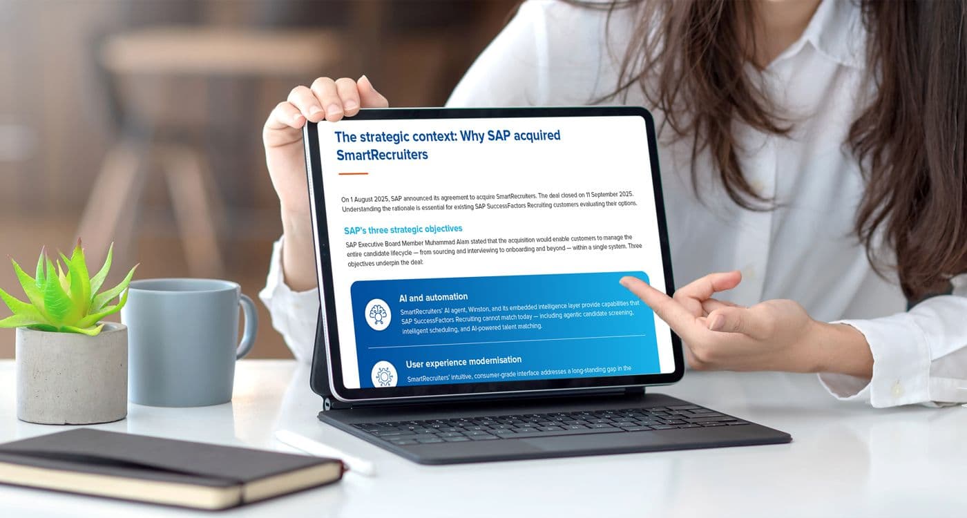SmartRecruiters changes what AI in recruiting looks like for SAP SuccessFactors customers. Read on to find out what HR leaders need to know.