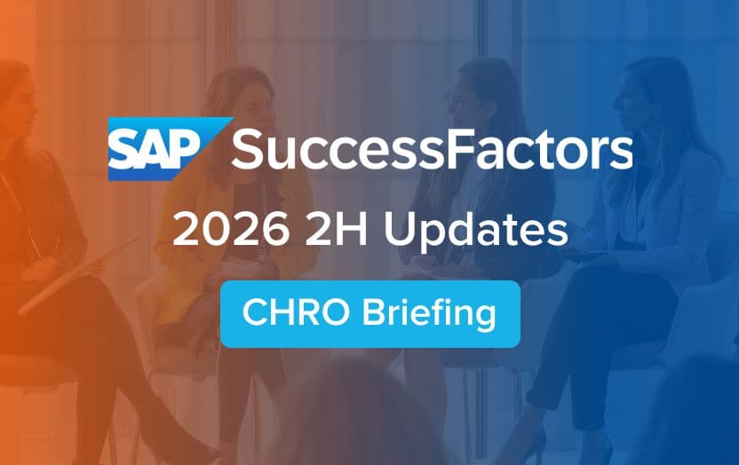 Maximising workforce value with 2026 SAP SuccessFactors 2H release for HCM
