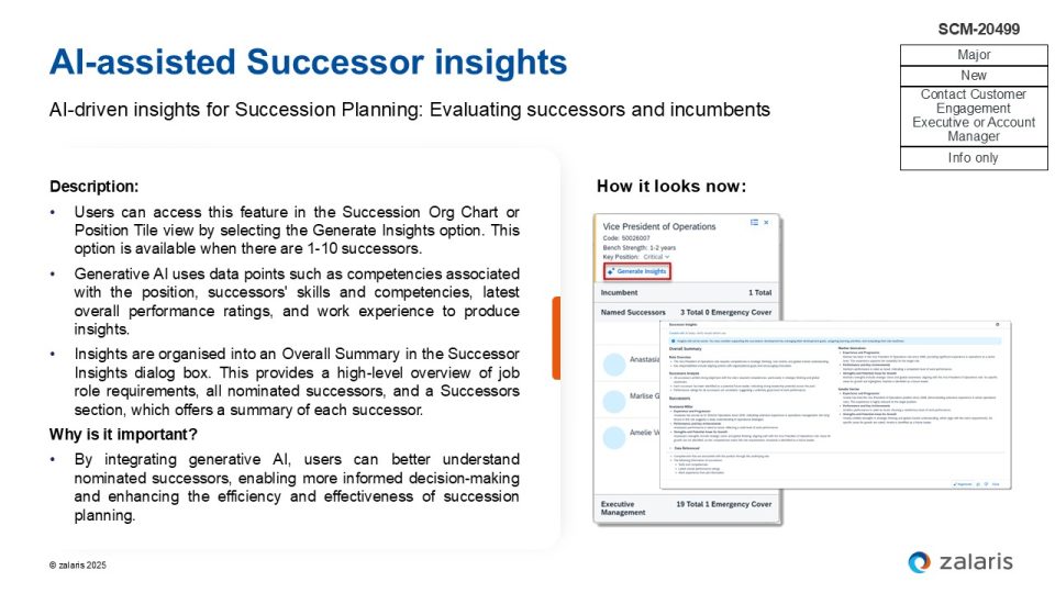 AI-assisted Successor insights