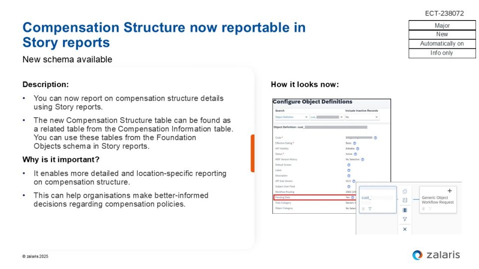 Compensation Structure now reportable in Story reports