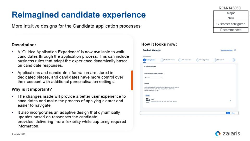 Reimagined candidate experience